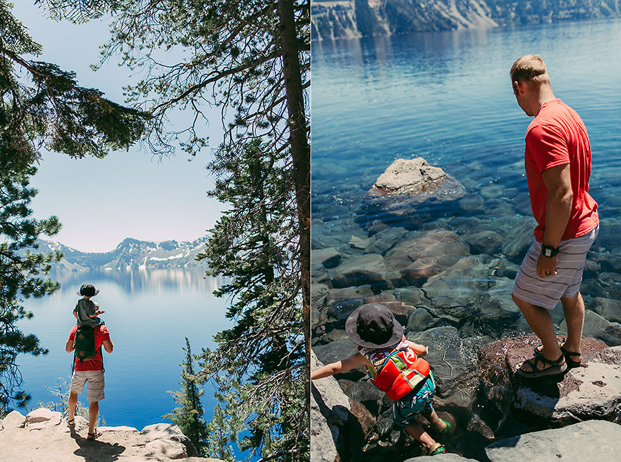 Adventure Family Photographer Crater Lake Hiking