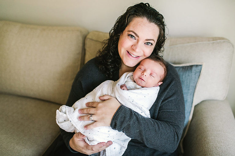 Mama and baby Sacramento newborn Photographer
