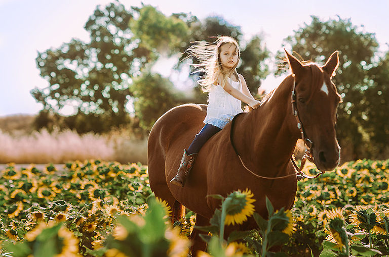 Sacramento Family Photography Girl and her horse