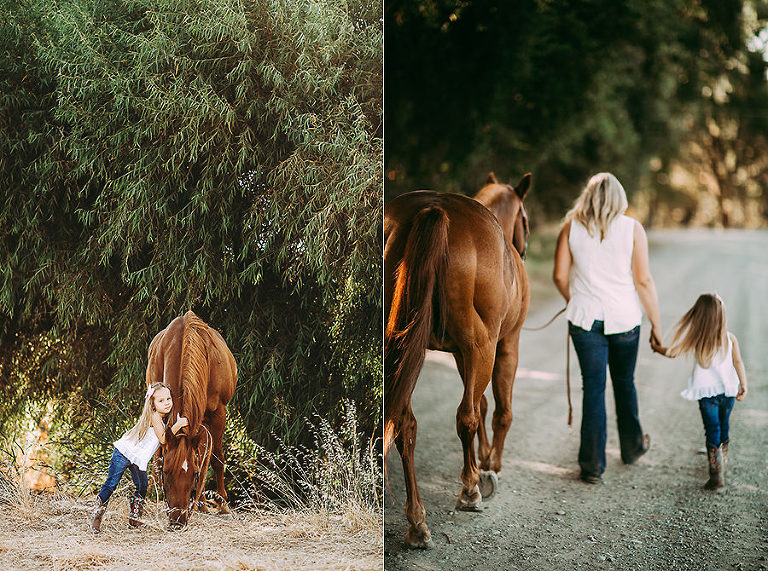 Sacramento Family Photographer Girl and her horse