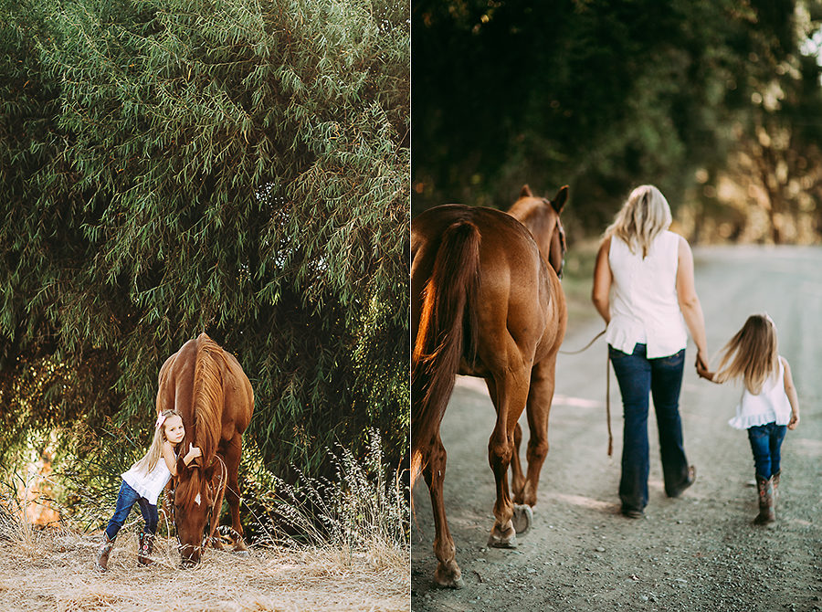 Sacramento Family Photographer Girl and her horse