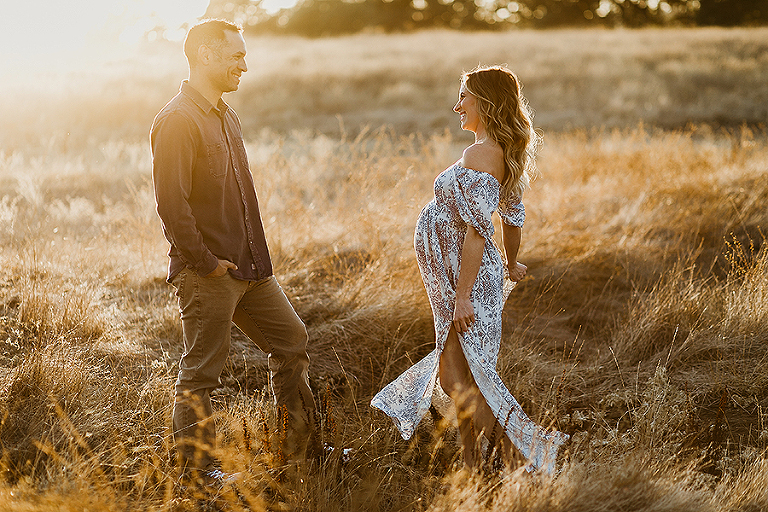 Sunset Maternity Photos Sacramento Folsom