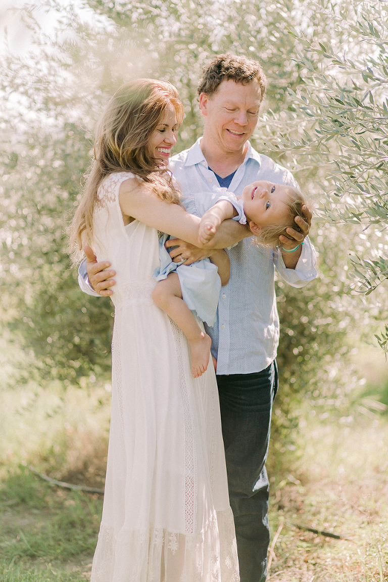 Family in their orchard, Davis Sacramento Family Photography