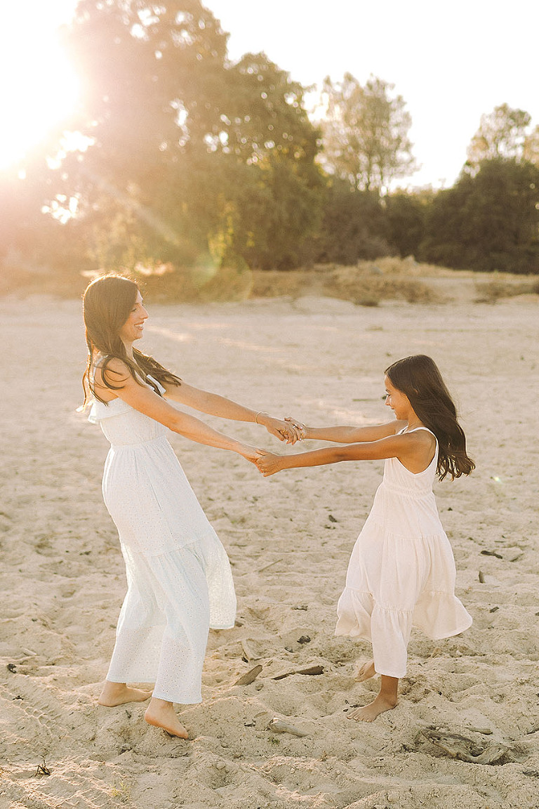 Mother Daughter Sunset Family Photo Granite Bay Folsom Lake